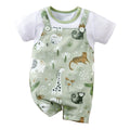 Cute Zoo Animal Print Infant Romper for Everyday Comfort
