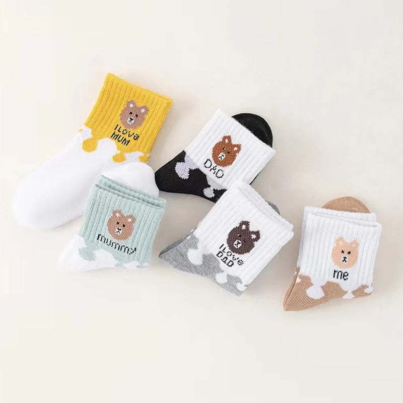 5 Pairs Baby Ankle Socks for Boys & Girls