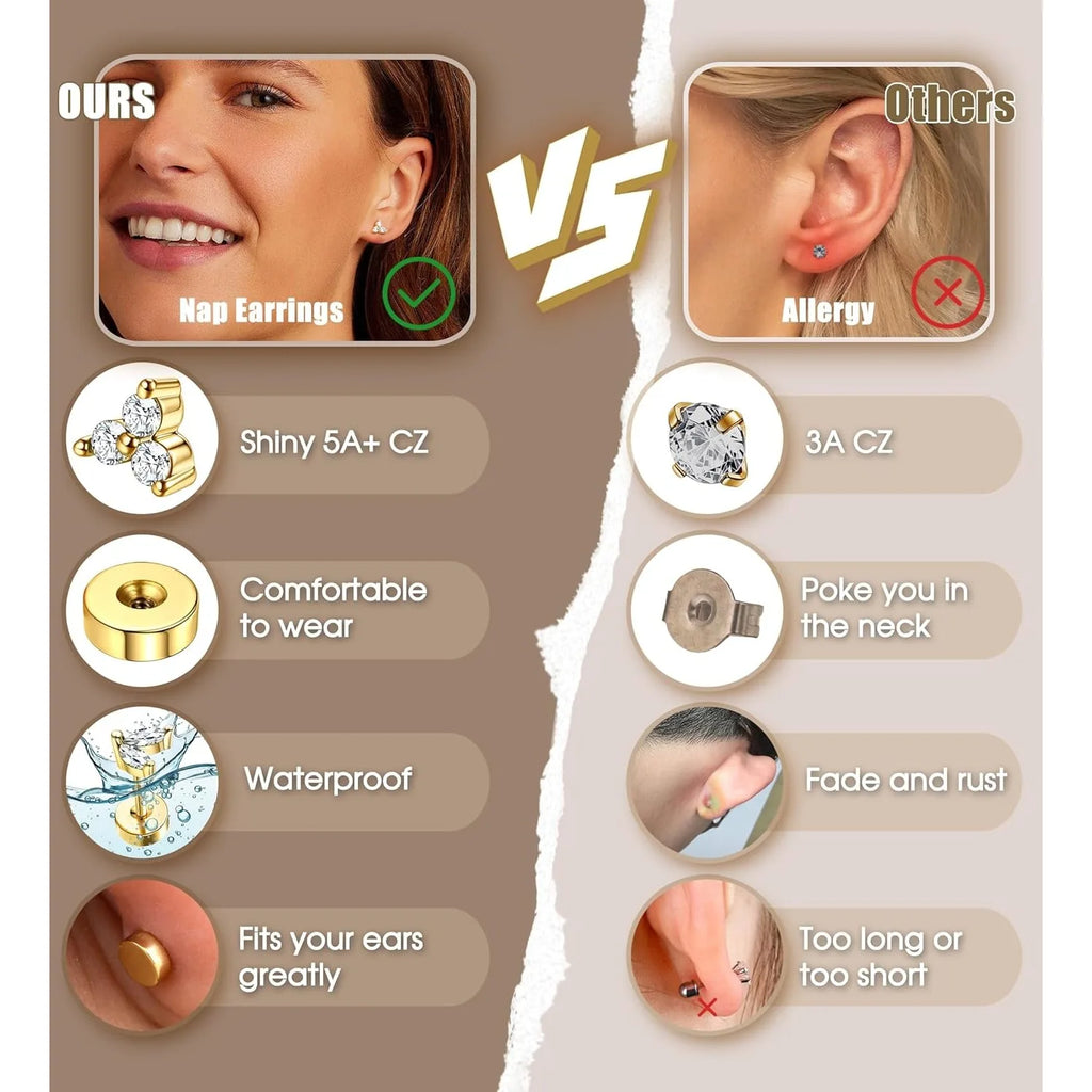 Bobisty Stud Hoop Earrings