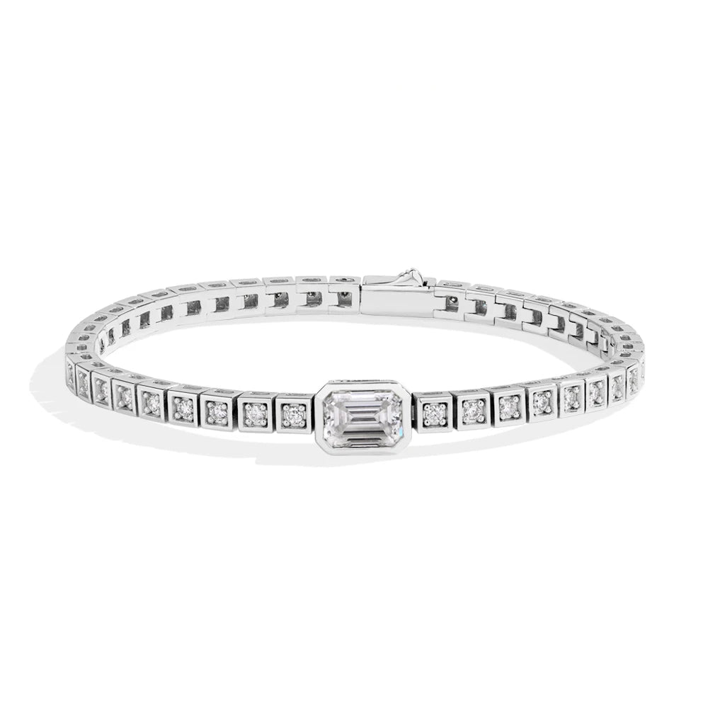 VVS1 D Moissanite Tennis Bracelet for Timeless Elegance