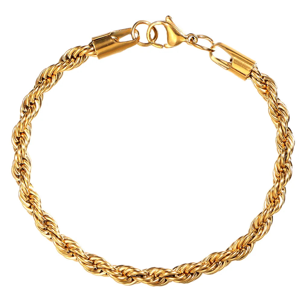 14mm cuban link chain bracelet, bold stainless steel hip hop jewelry