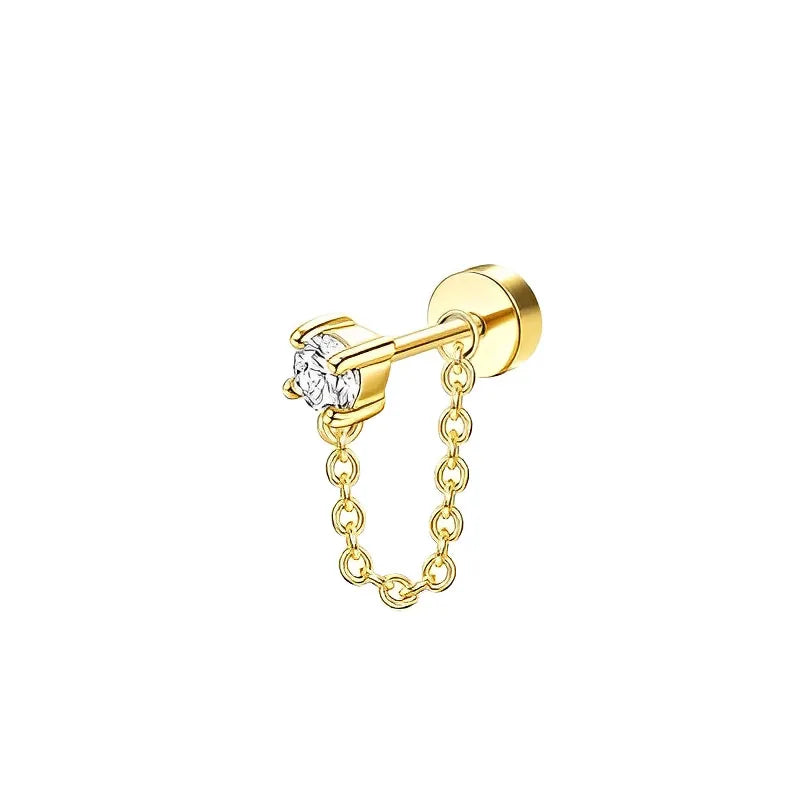 Bobisty Stud Hoop Earrings