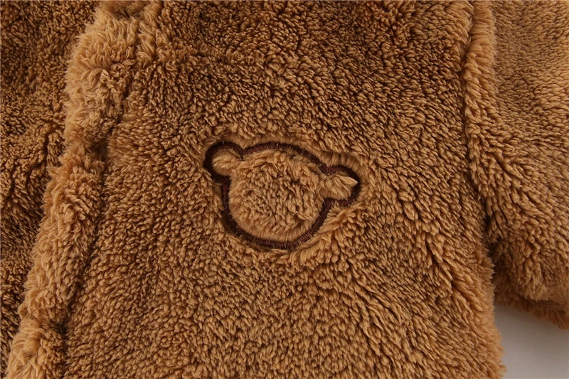 Winter Hooded Baby Romper with Cute Ears