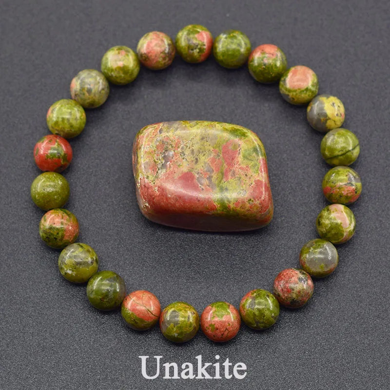 Natural Stone Healing Bead Bracelet for Balance