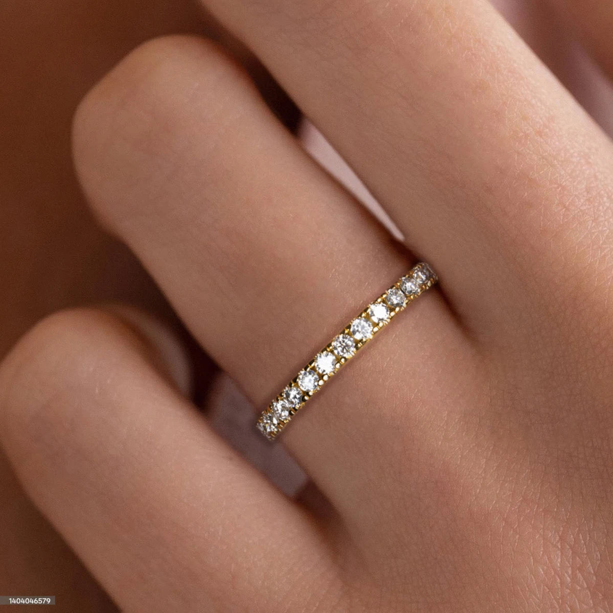 1.9 MM D Color Moissanite Wedding Band Ring