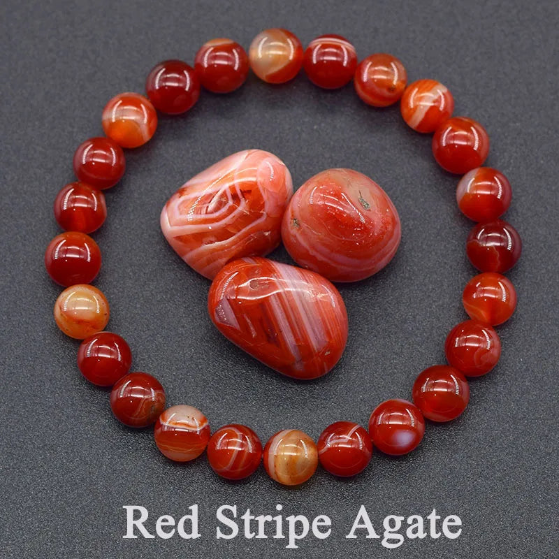 Natural Stone Healing Bead Bracelet for Balance