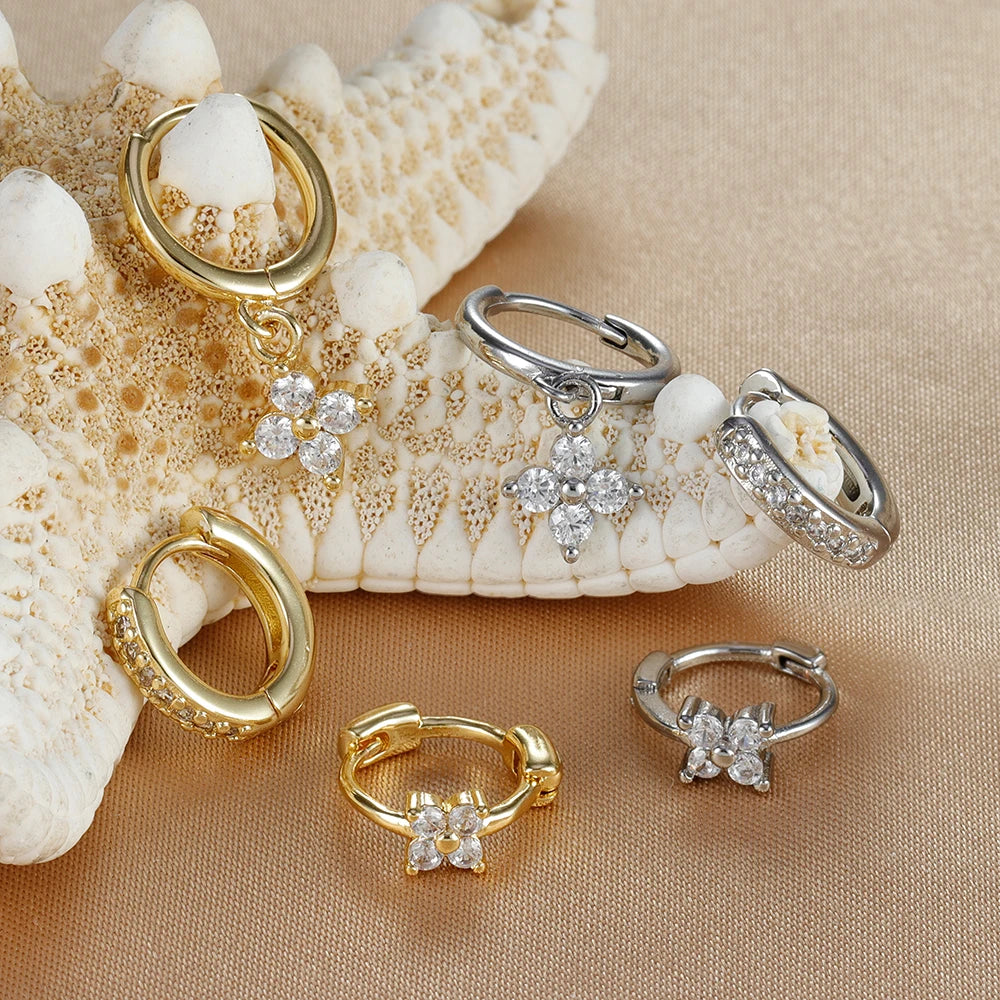 3PCS Flower Drop and Dangle Earring