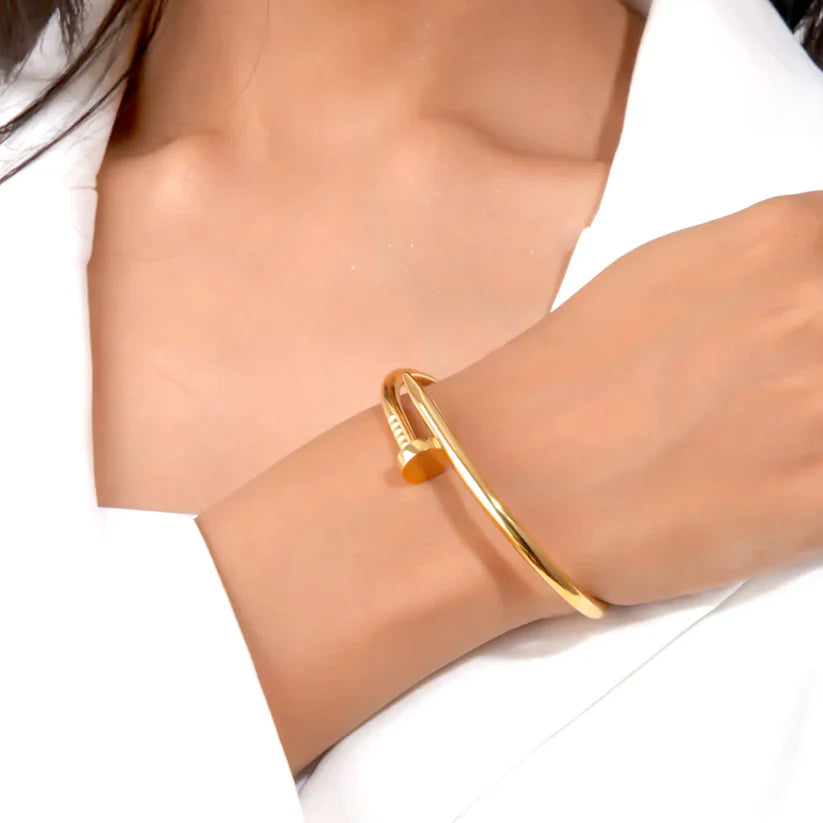 Elegant Nail Bracelet -Minimalist Screw Bangle Jewelry