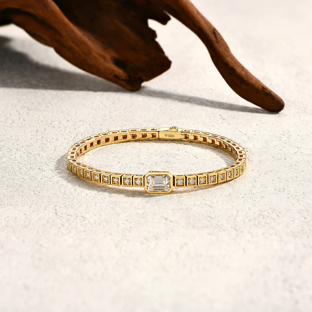 VVS1 D Moissanite Tennis Bracelet for Timeless Elegance