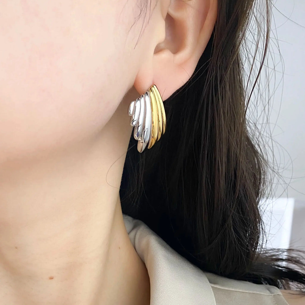 Hypoallergenic Geometric Stud Earrings for Women