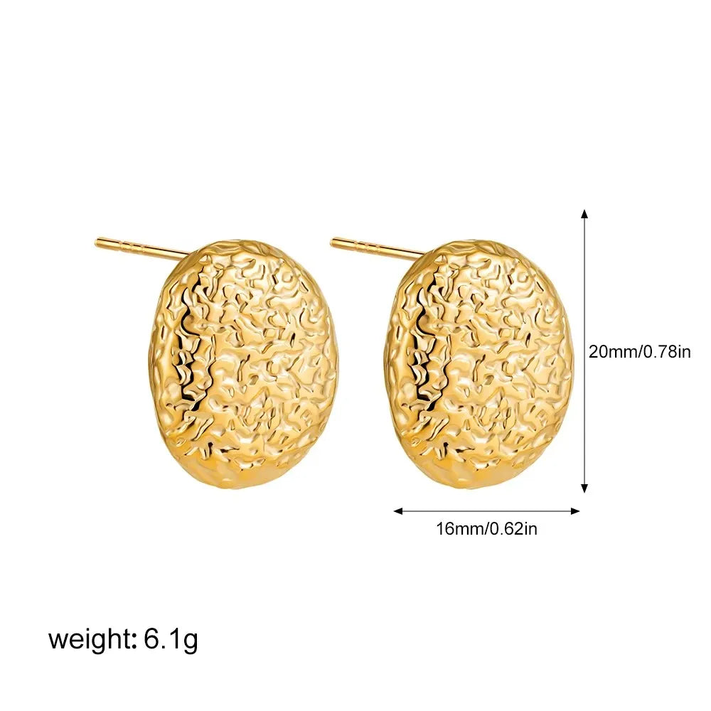 Three-Layer Textured Knot Earrings for Women