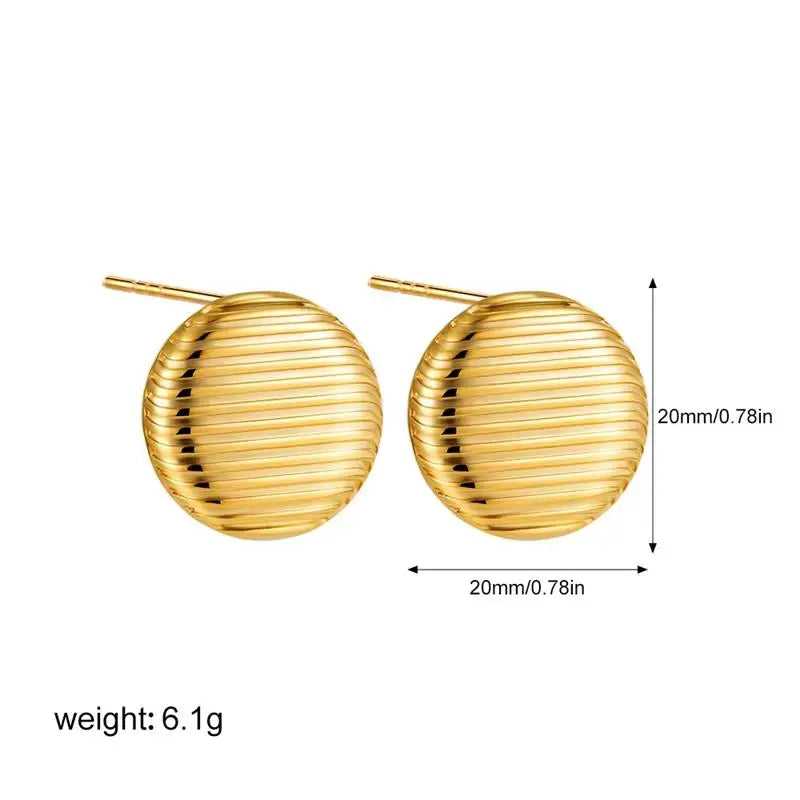 Three-Layer Textured Knot Earrings for Women