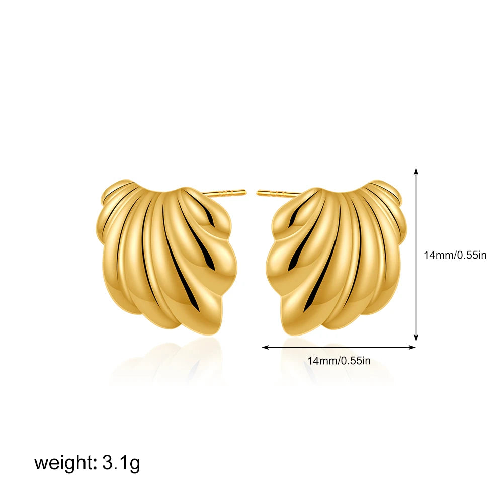 Three-Layer Textured Knot Earrings for Women
