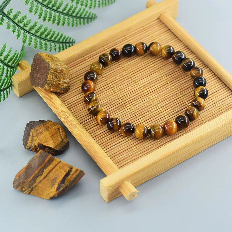 Natural Stone Healing Bead Bracelet for Balance