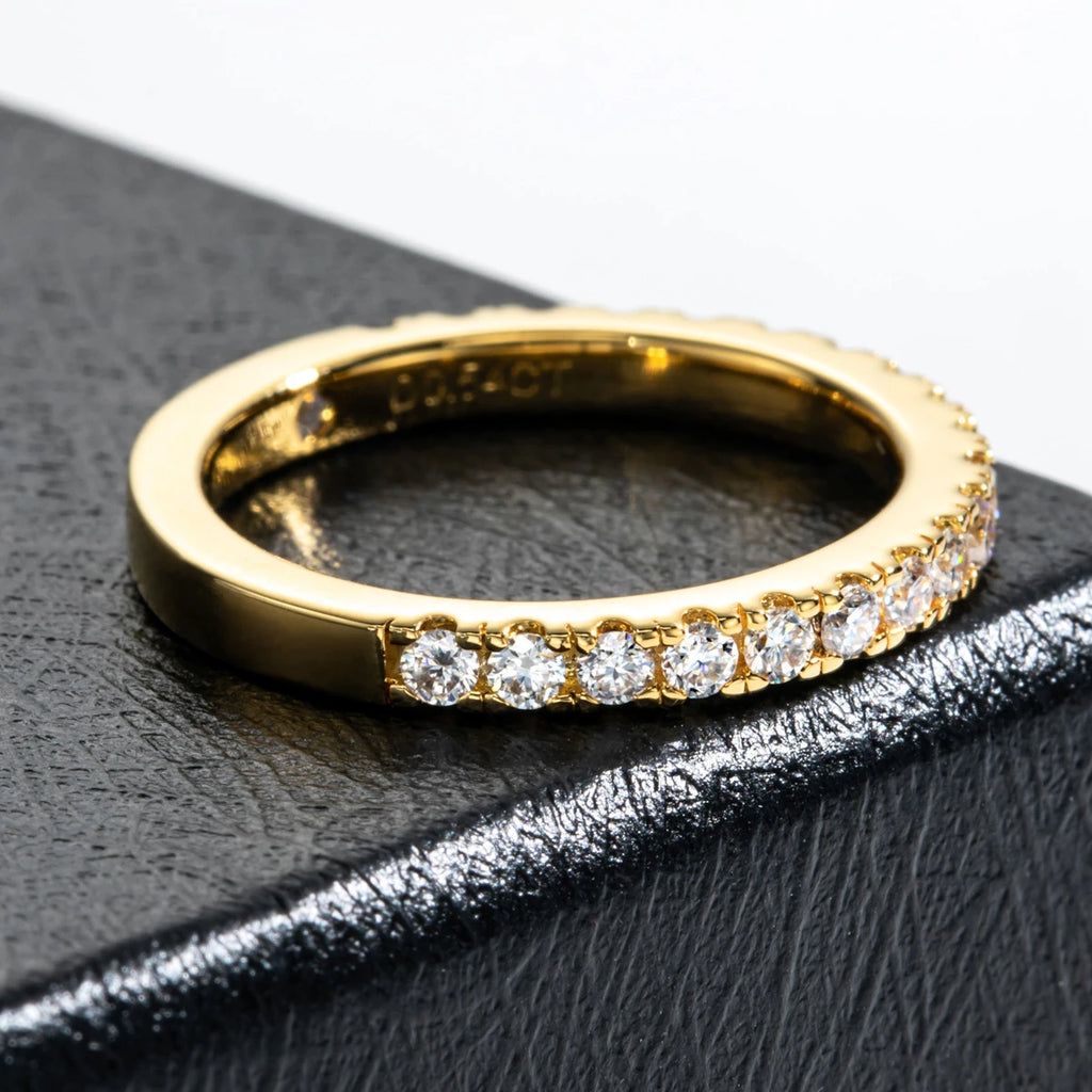 1.9 MM D Color Moissanite Wedding Band Ring