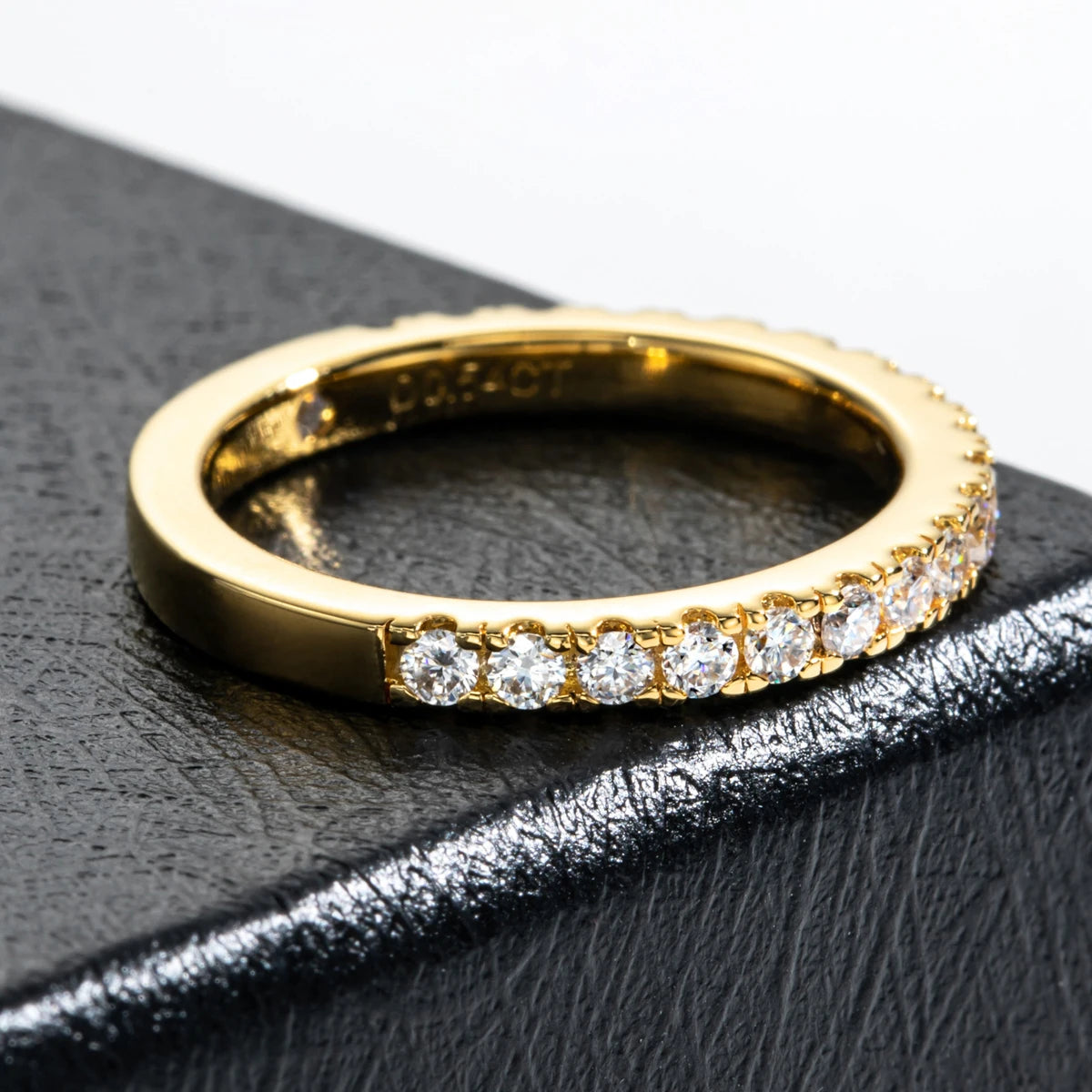 1.9 MM D Color Moissanite Wedding Band Ring