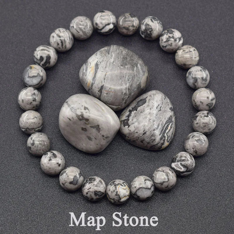 Natural Stone Healing Bead Bracelet for Balance
