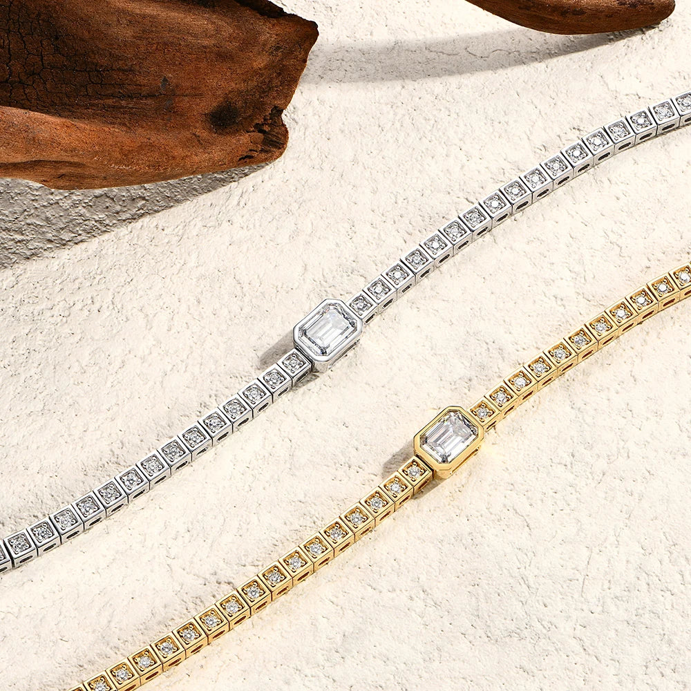 VVS1 D Moissanite Tennis Bracelet for Timeless Elegance