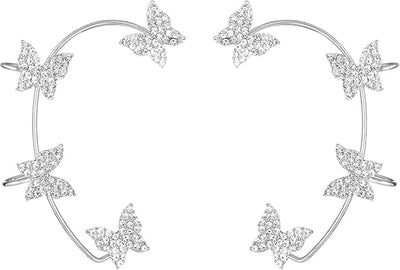 Butterfly Ear Cuff & Hook Earrings – Non Pierced Fashion Jewelry for Women