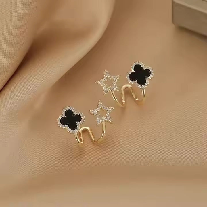 Four-Leaf Clover Earrings-soristyle