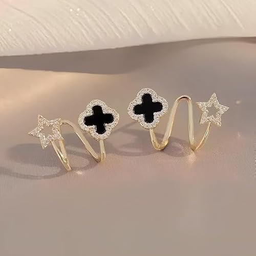 Four-Leaf Clover Earrings-soristyle