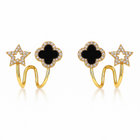 Four-Leaf Clover Earrings-soristyle