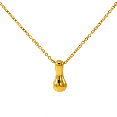 Initial Bubble Letter Necklace