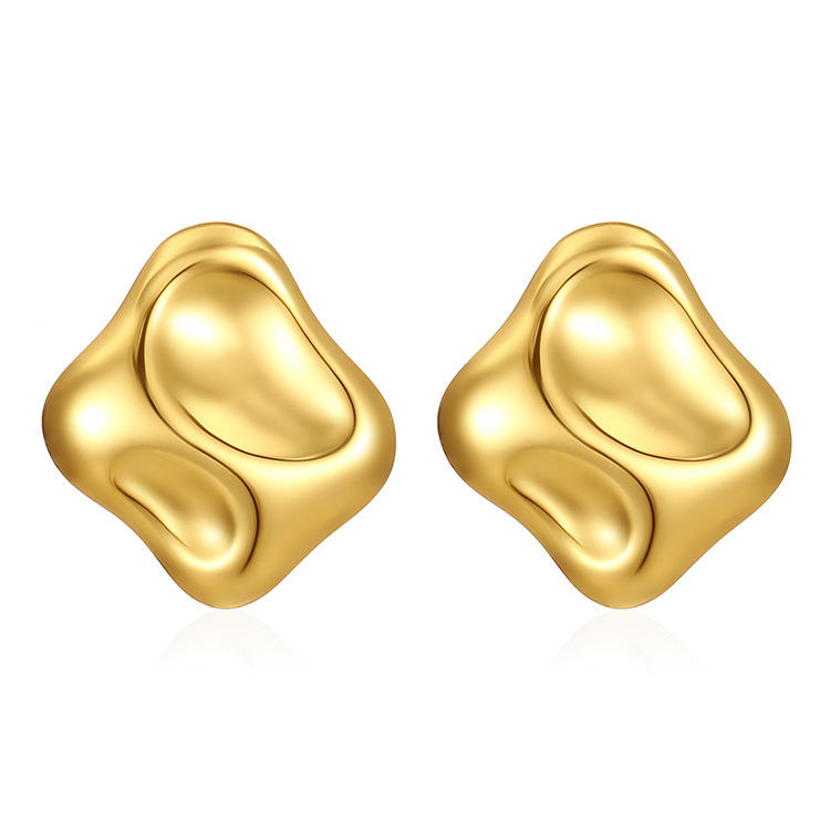 Chunky Stud Earrings - Bold & Stylish Statement Jewelry
