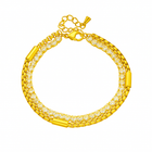 Elegant Double-Layer Diamond Bracelet