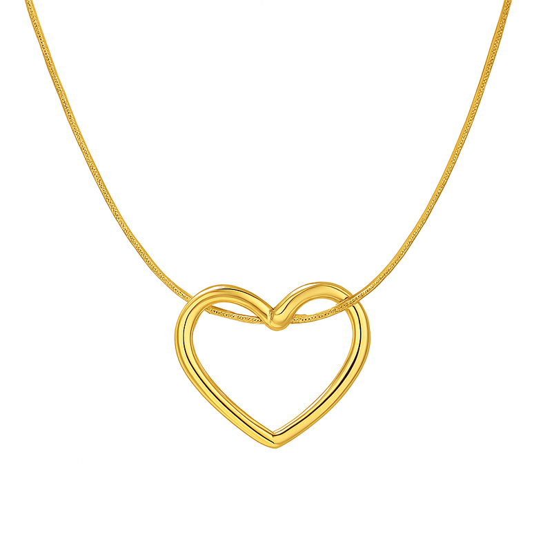 Heart Pendant Necklace -Elegant Love Gift Jewelry