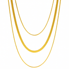 Triple Layer Snake Chain Necklace
