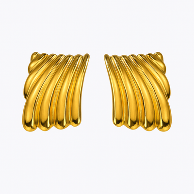 Wave Statement Earrings – Bold & Elegant